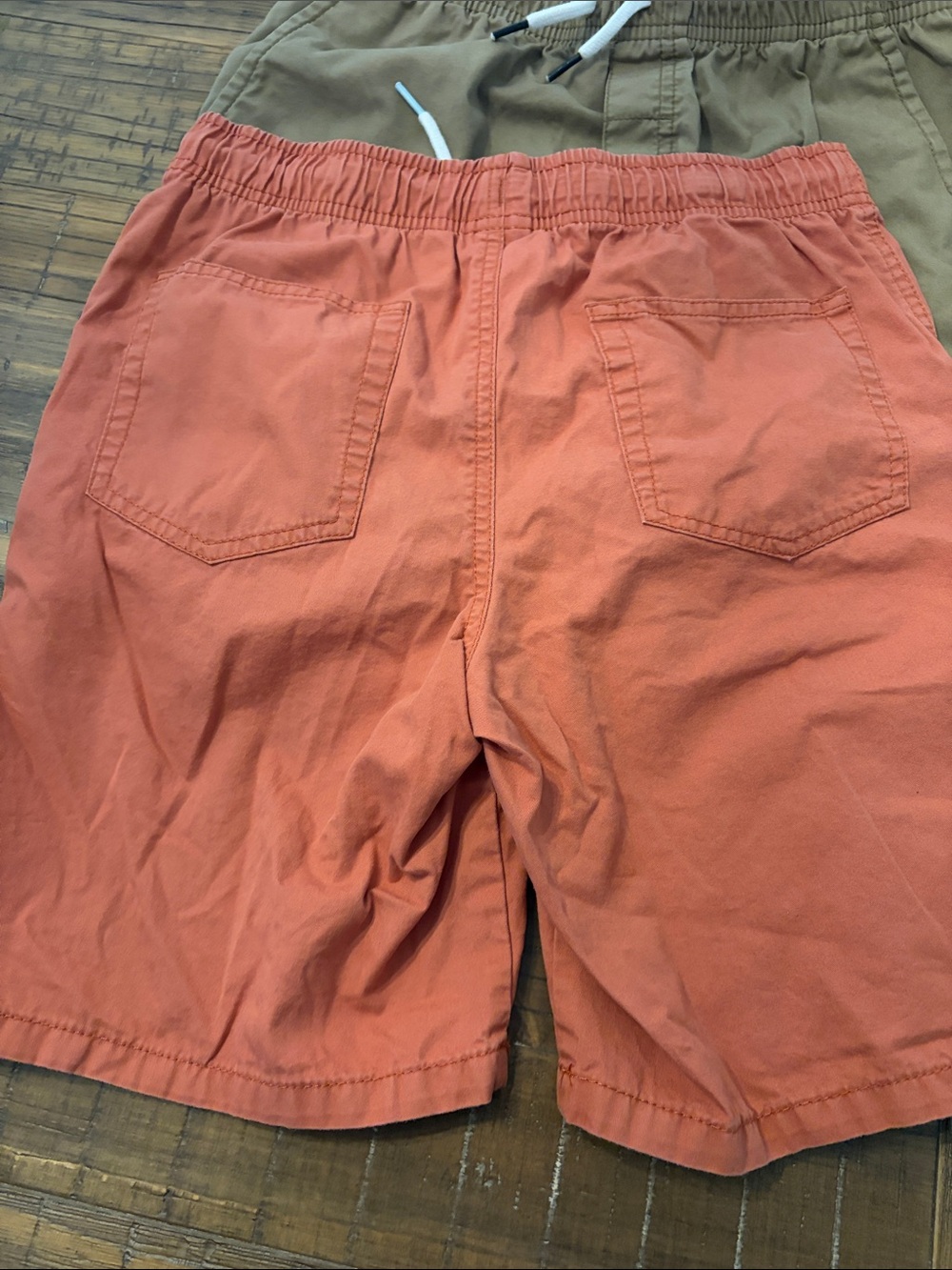 Cat & Jack boys Drawstring Shorts - Rust and Tan - Picture 3 of 5